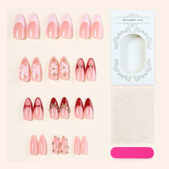 Decorative Nail Art Press-On Set Bowlift