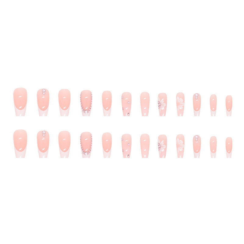 Floral Embellished Press-On Nail Tips Bowlift
