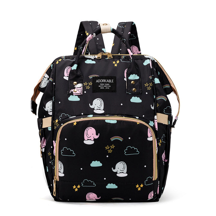 Playful Unicorn Print Diaper Backpack Bowlift