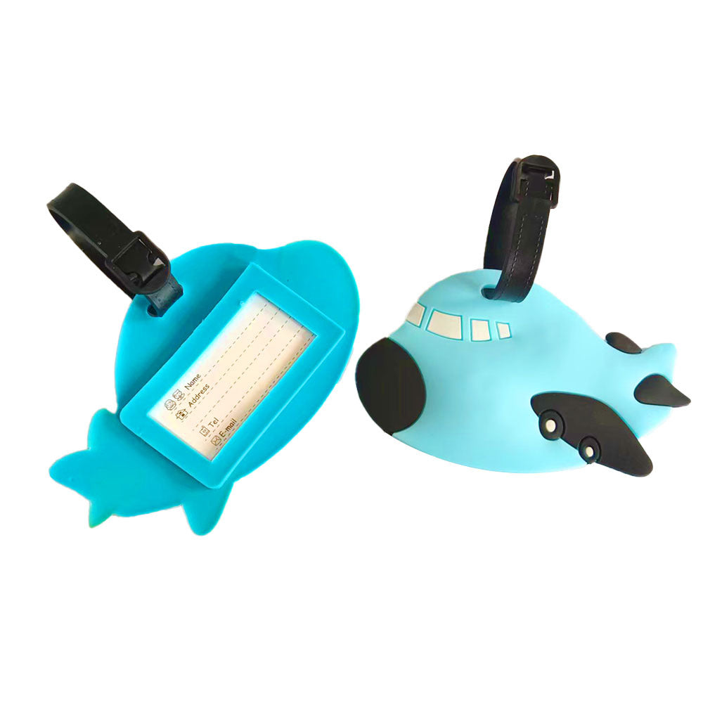 Unisex luggage tag in creative airplane design Bowlift