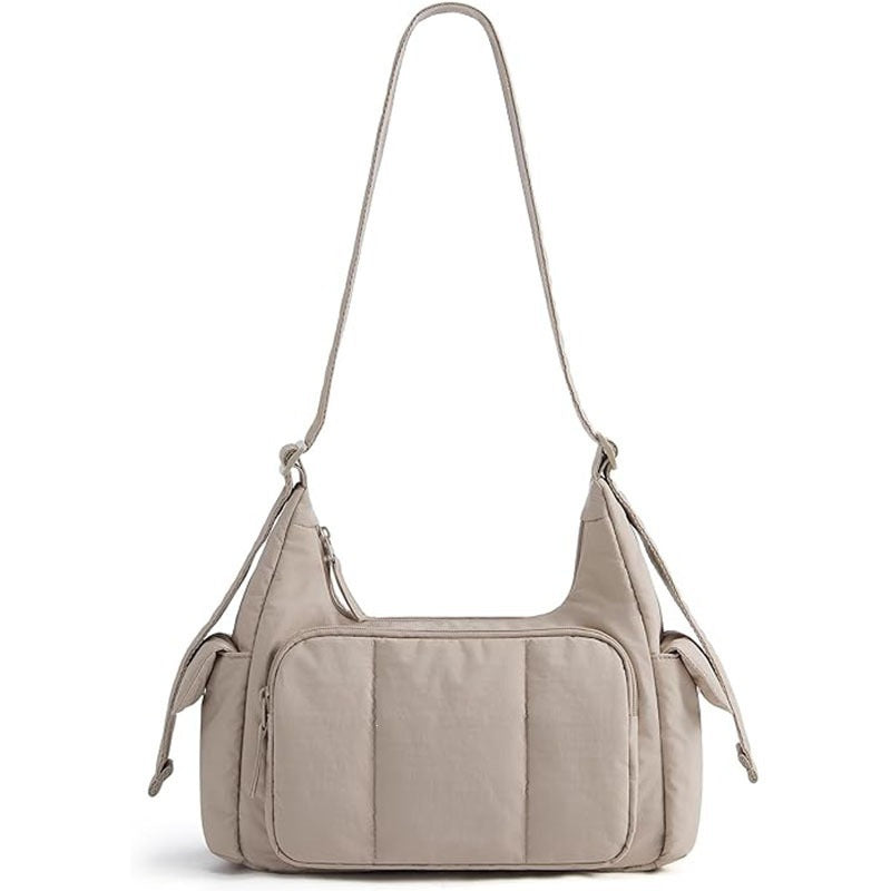 Fashionable shoulder bag with structured padding Bowlift