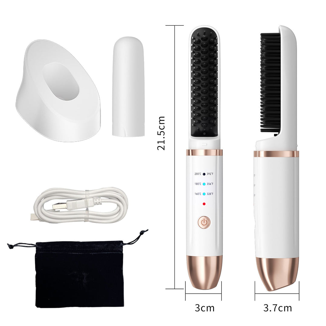 Hair Straightening Brush Bowlift