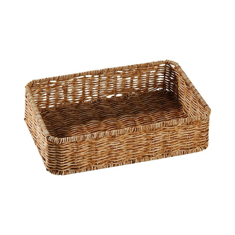Unisex Rectangular Storage Basket made of hand-woven material Bowlift