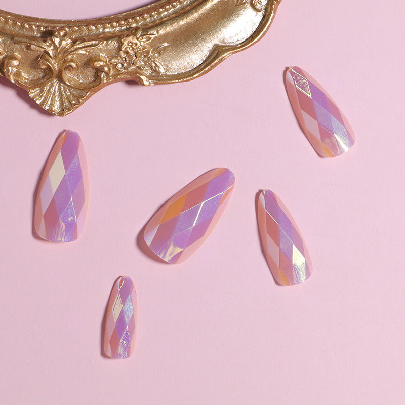 Glamorous Rhinestone-Accent Press-On Nails Bowlift