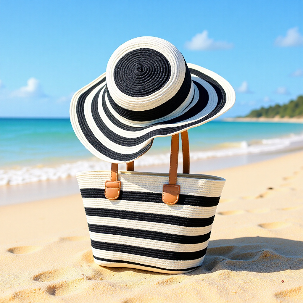 Beach bag with matching hat Bowlift