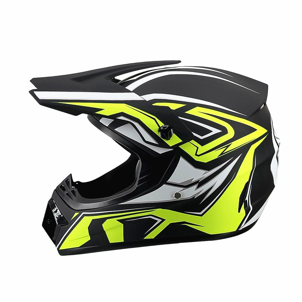 full-face motocross helmet with extended visor and reinforced chin guard Bowlift
