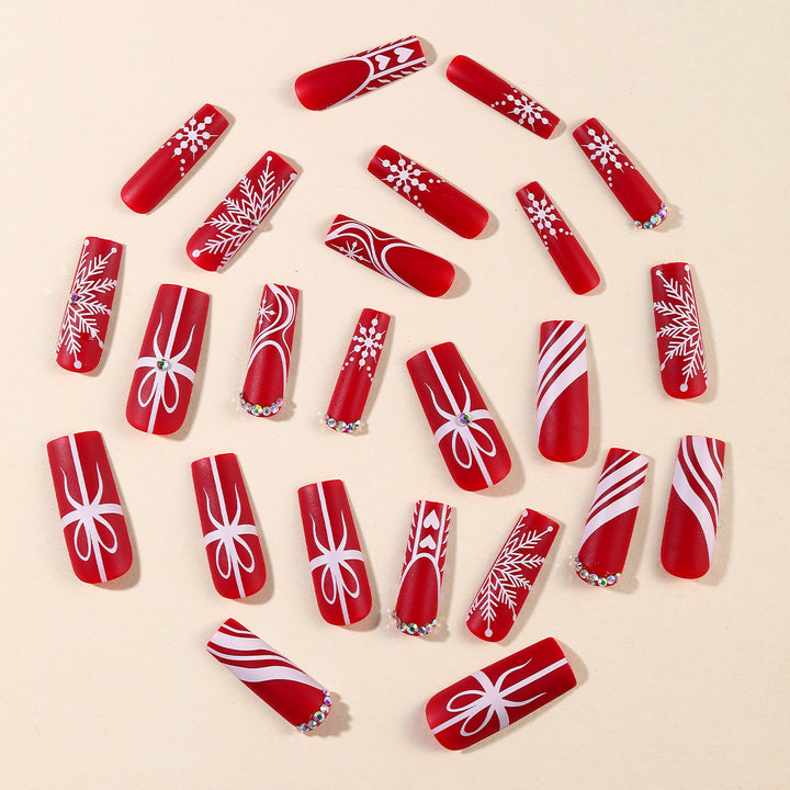 Festive Holiday Nail Art Design Bowlift