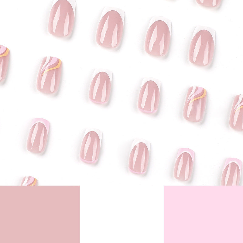 Artful Gel Nails with Elegant Accents Bowlift