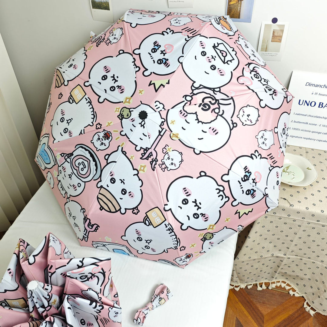 Women's Foldable Umbrella with Humorous Animal Design Bowlift