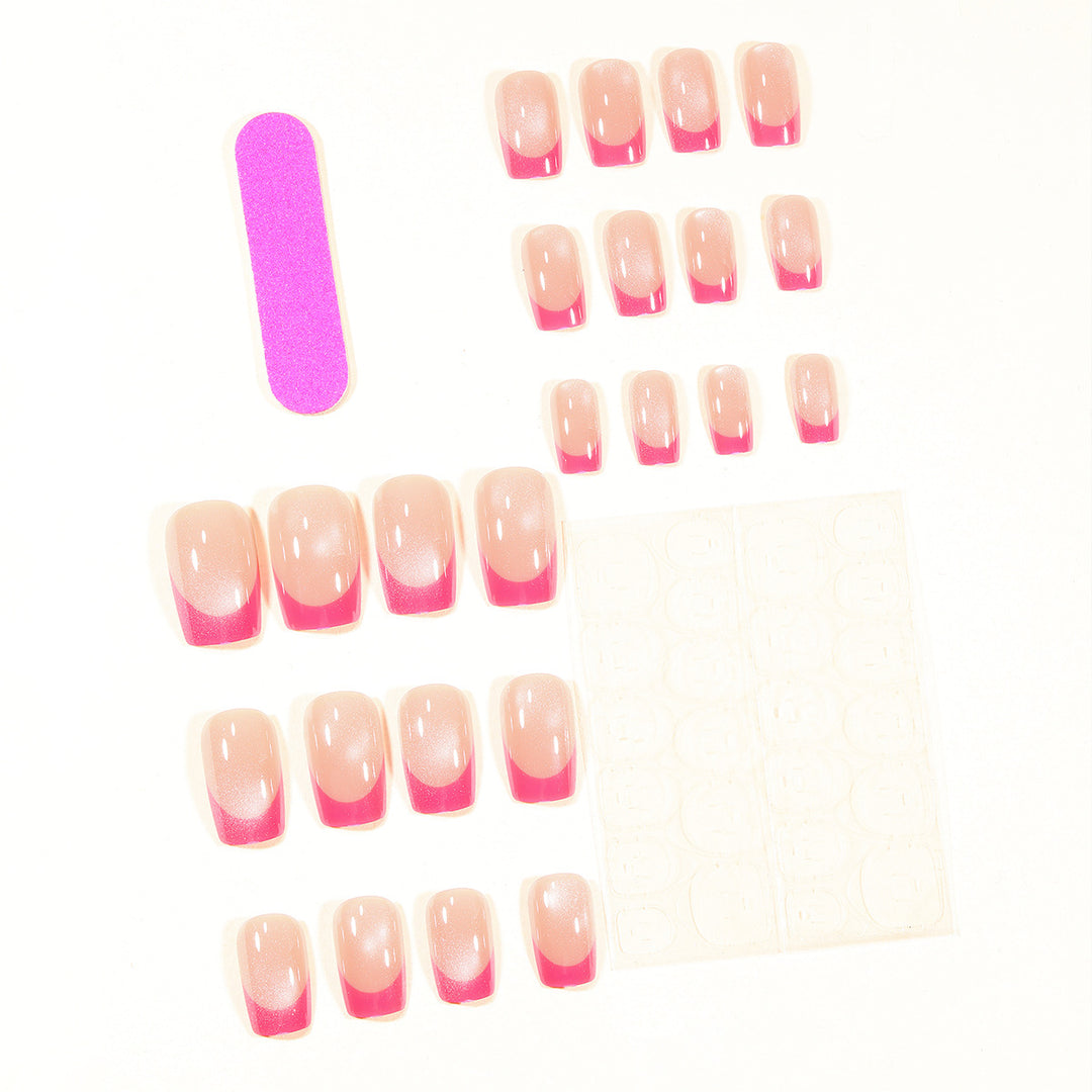 Stylish Acrylic French Tip Nail Art Bowlift