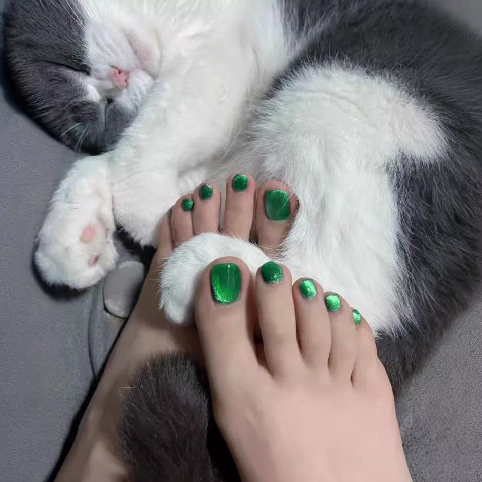Fashionable Press-On Toe Nail Art Bowlift