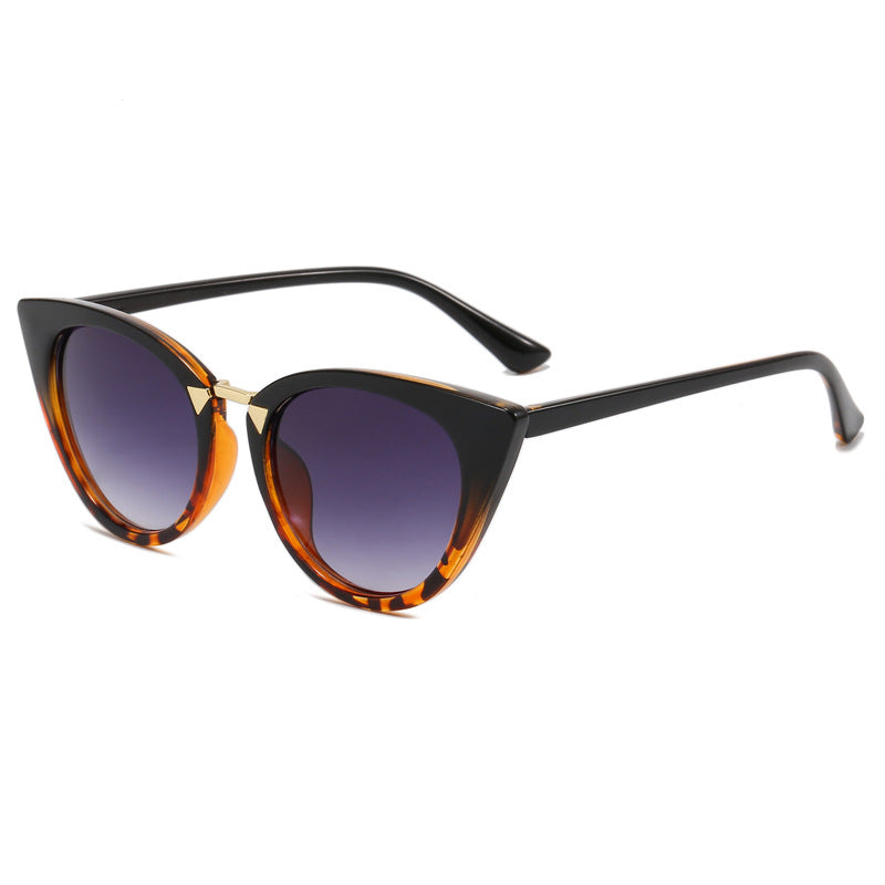 Ladies Cat-Eye Sunglasses with Elegant Golden Detail Bowlift