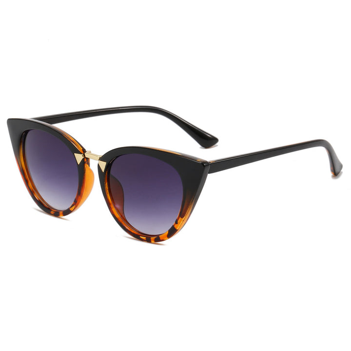 Ladies Cat-Eye Sunglasses with Elegant Golden Detail Bowlift
