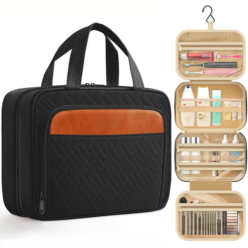 Cosmetic Organizer Bag with Intelligent Interior Layout Bowlift