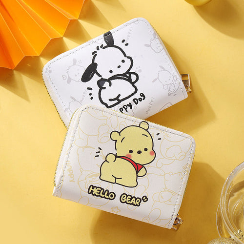 Cute Cartoon-Themed Zippered Coin Purse Bowlift