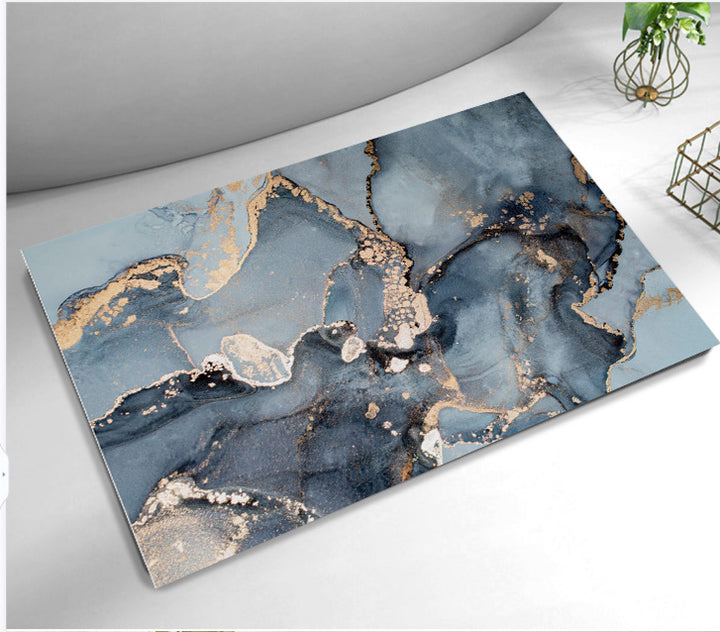 Luxurious Abstract Design Bath Mat Bowlift