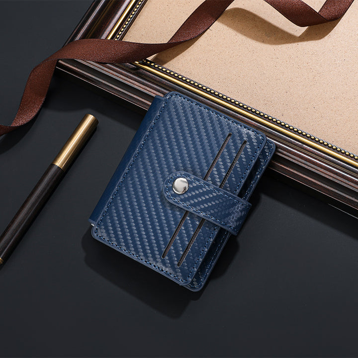 Carbon Fiber Textured Compact Wallet Bowlift