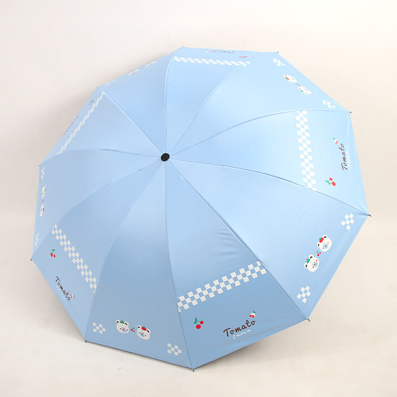 Women’s Folding Umbrella with Creative Animal Designs Bowlift