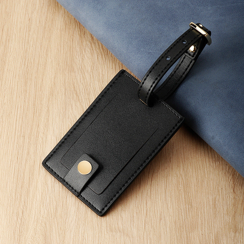 Premium Leather Luggage Tag Bowlift