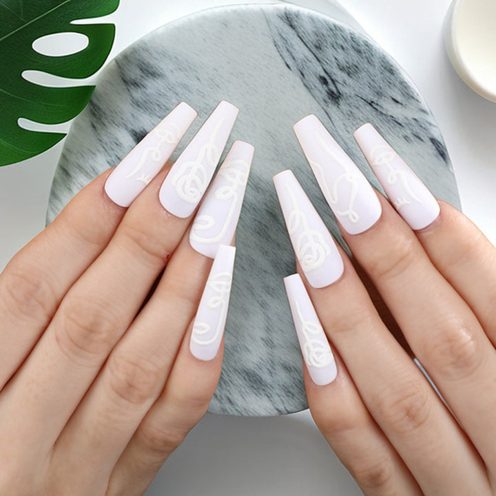 Glossy Design Artificial Nails Bowlift