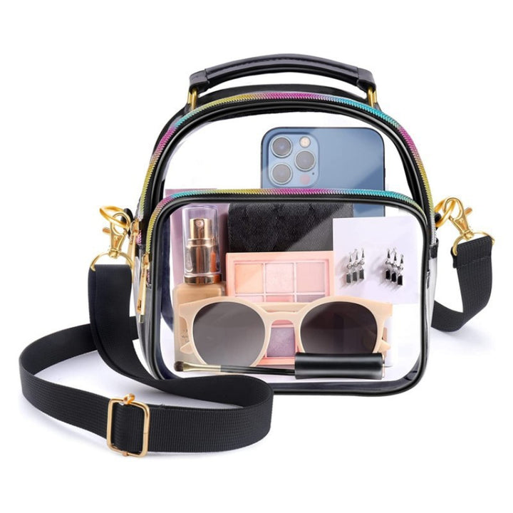 Transparent shoulder bag with removable shoulder strap Bowlift