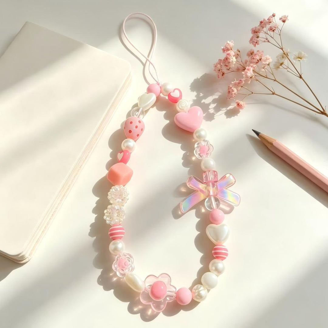 Beaded Phone Charm Necklace Bowlift