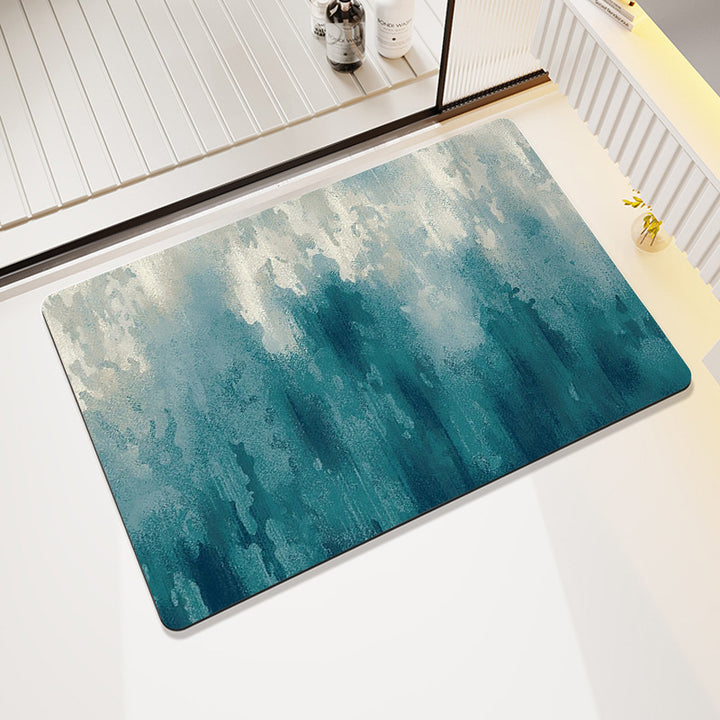 Floral Print Bath Mat Bowlift