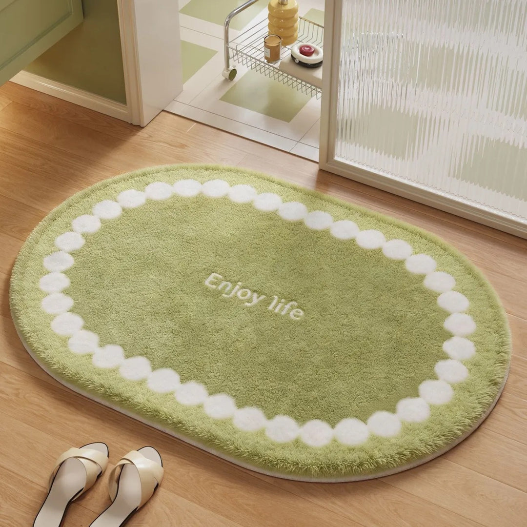 Soft Plush Round Bathroom Rug Bowlift