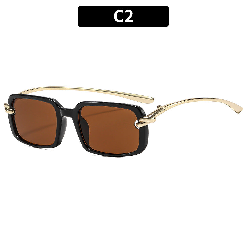 Elegant Rectangle Frame Sunglasses