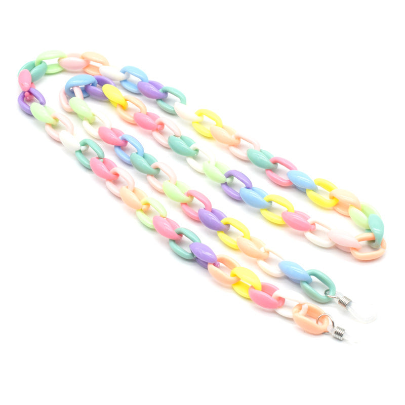 Colorful Bead-Linked Eyewear Chain Bowlift