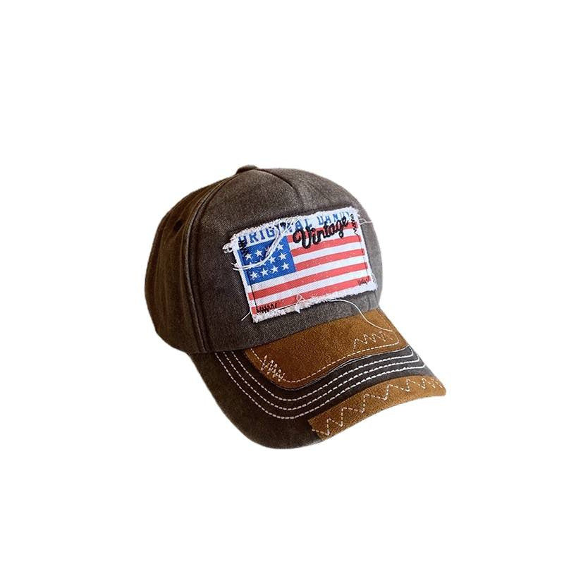 Women's Vintage-Inspired Distressed Baseball Cap Bowlift