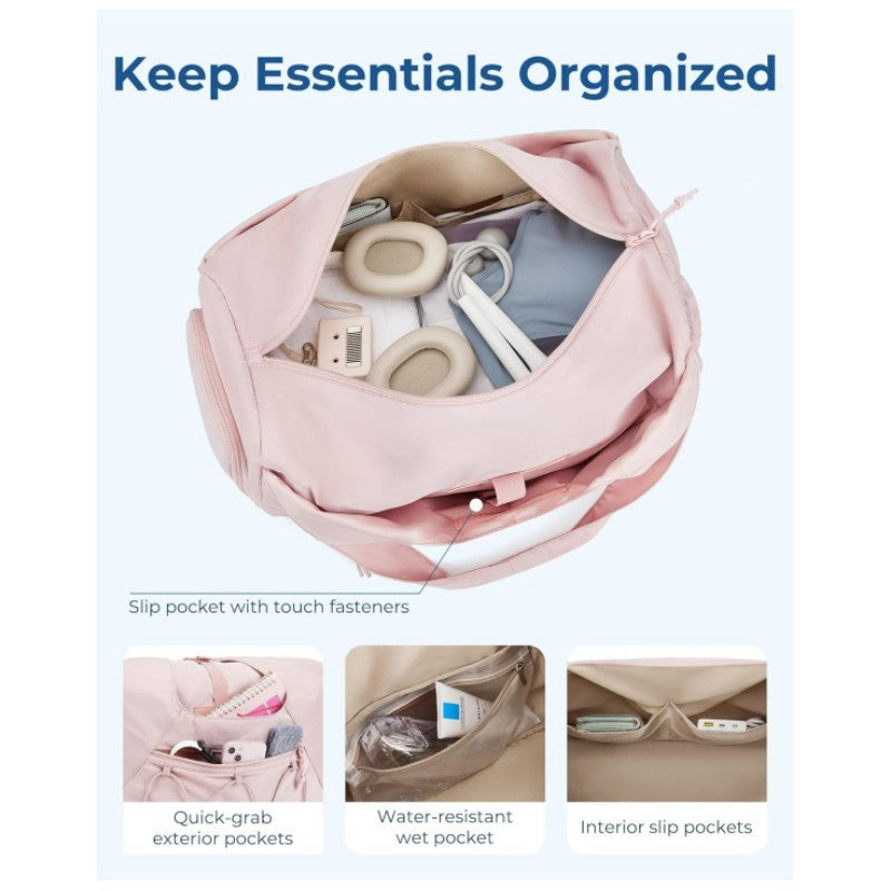 Multi-Functional Workout Duffle Bag with Water Bottle Holder Bowlift
