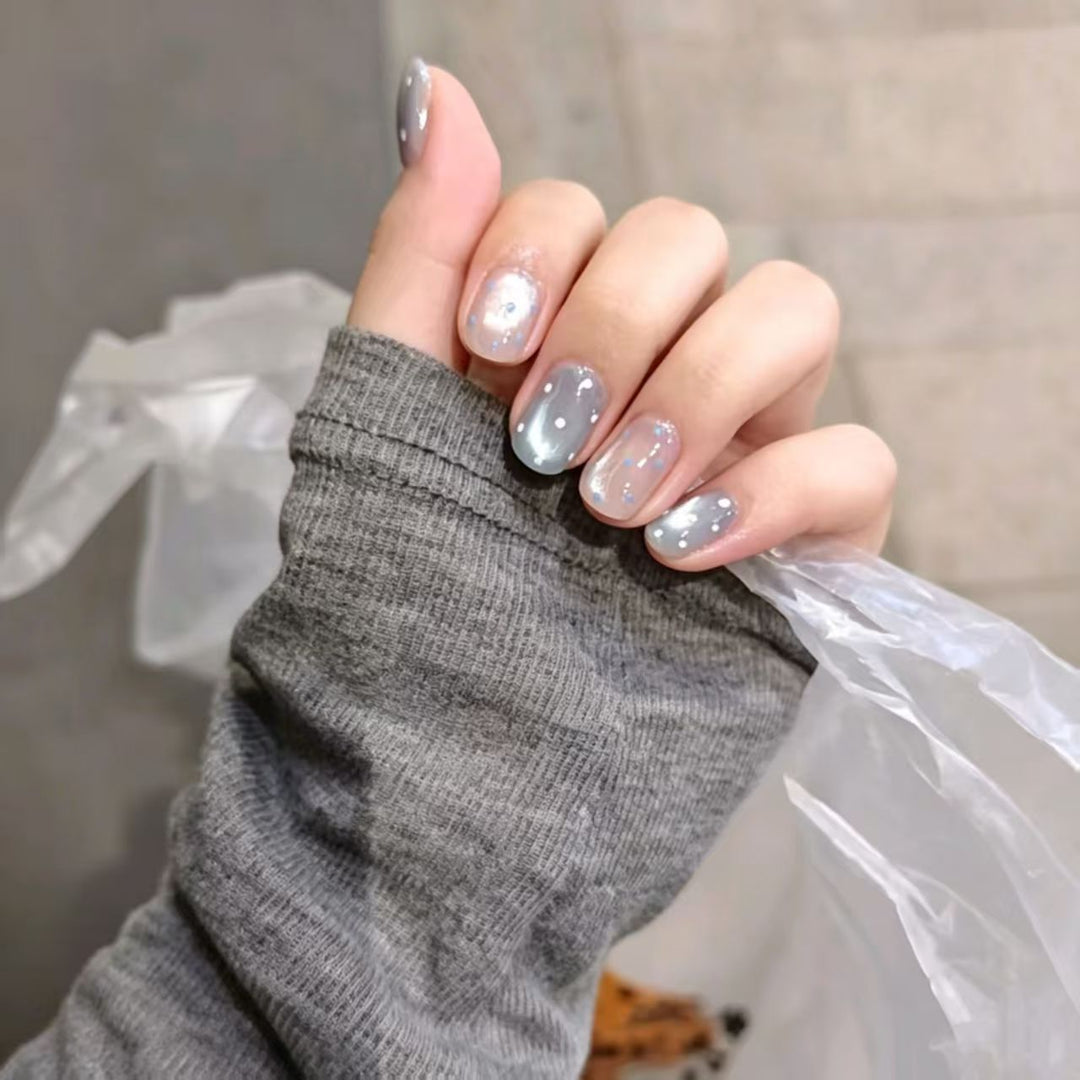 Cute Character Press-On Nail Art Set Bowlift