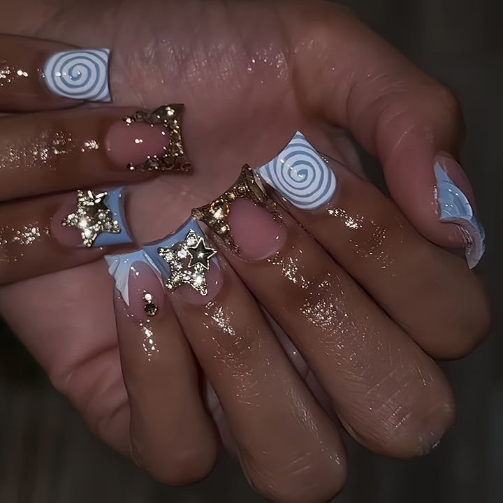 Artistic Press-On Nail Enhancements Bowlift