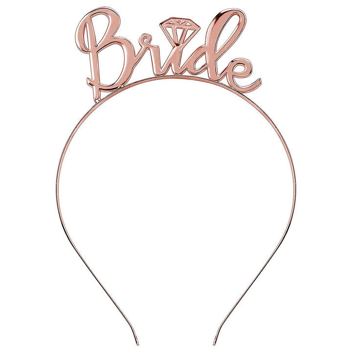 Women's bridal accessories set with shimmering veil and personalized sash Bowlift