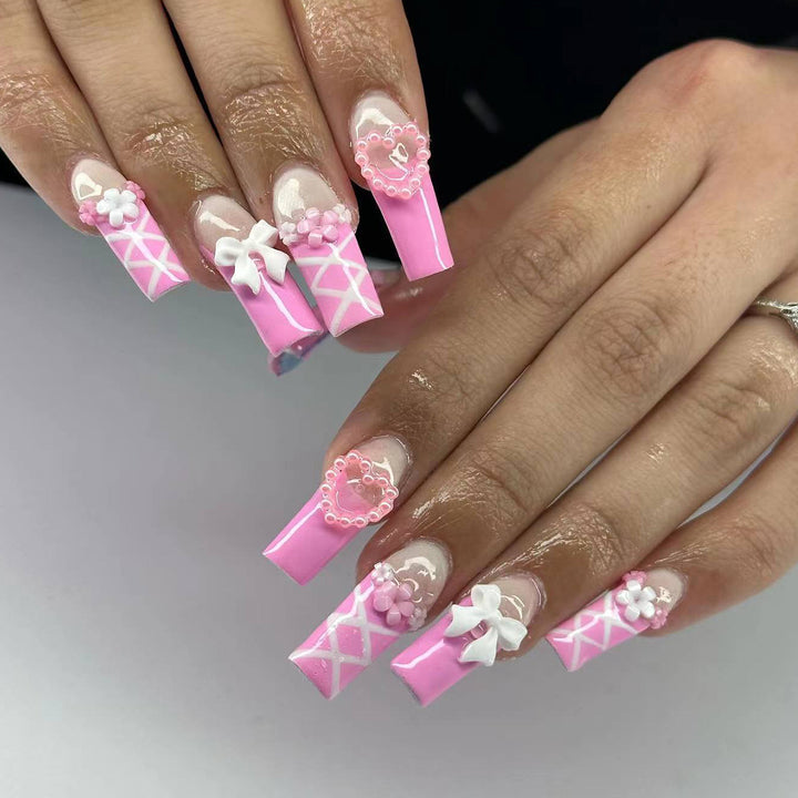 Artful stiletto nails with decorative accents Bowlift