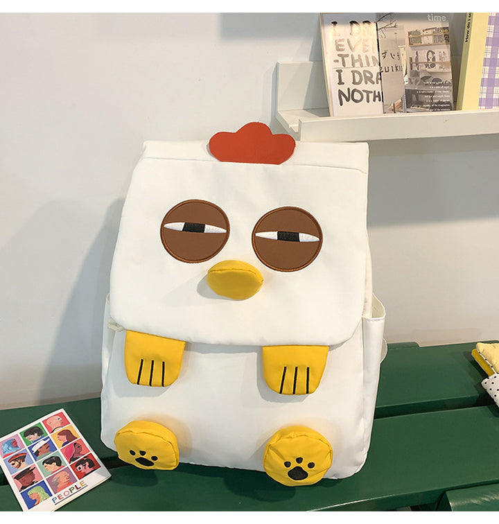 Cute Chicken-Themed Plush Backpack Bowlift
