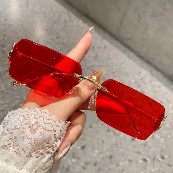 Women's oversized sunglasses with high-quality metal frame and polarized lenses Bowlift