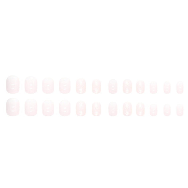 Permanent artificial nails with glitter finish Bowlift