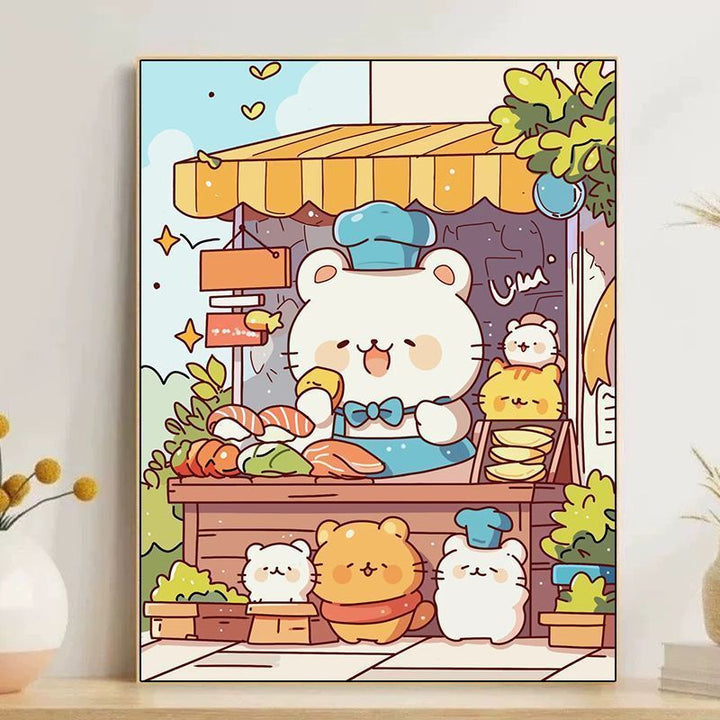 Cute Cartoon Dessert-Themed Wall Art Bowlift