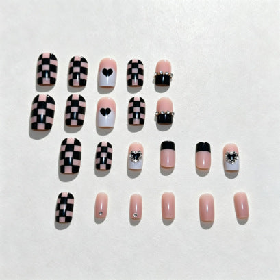 Artistic Heart-Inspired Press-On Nails Bowlift