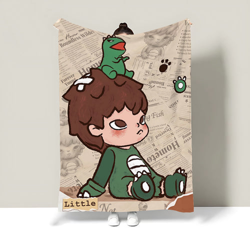 Art-Inspired Plush Blanket