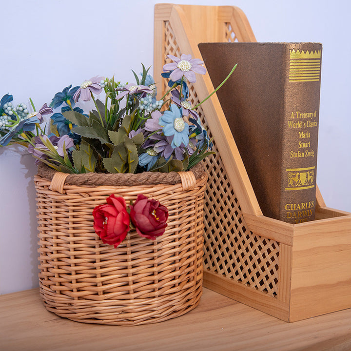 Decorative Wicker Planter Bowlift