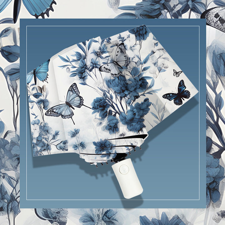 Ladies elegant umbrella with floral design Bowlift