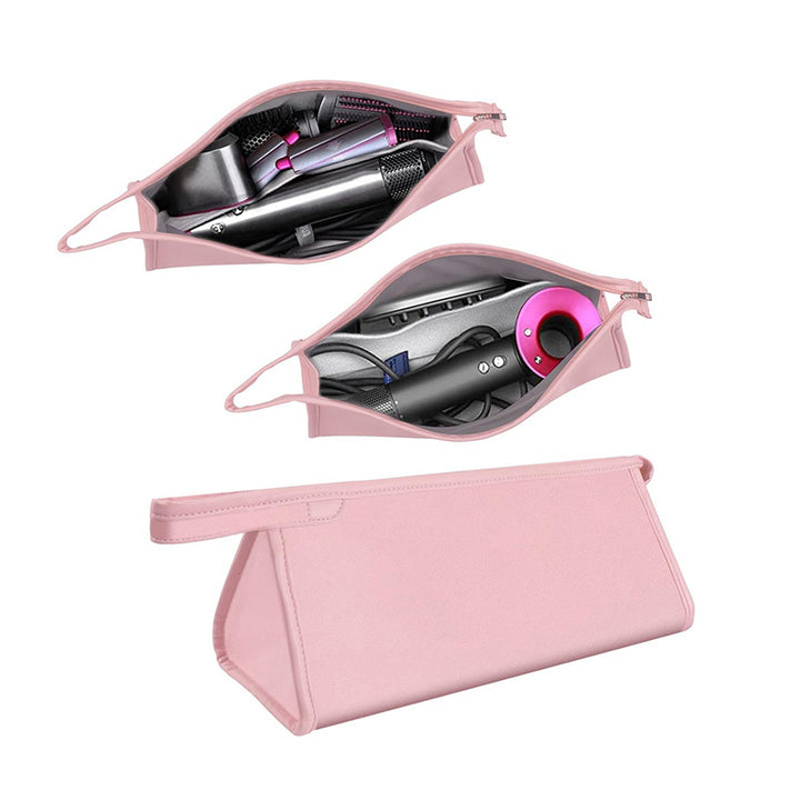 Cosmetic organizer bag for hair dryers and styling tools Bowlift