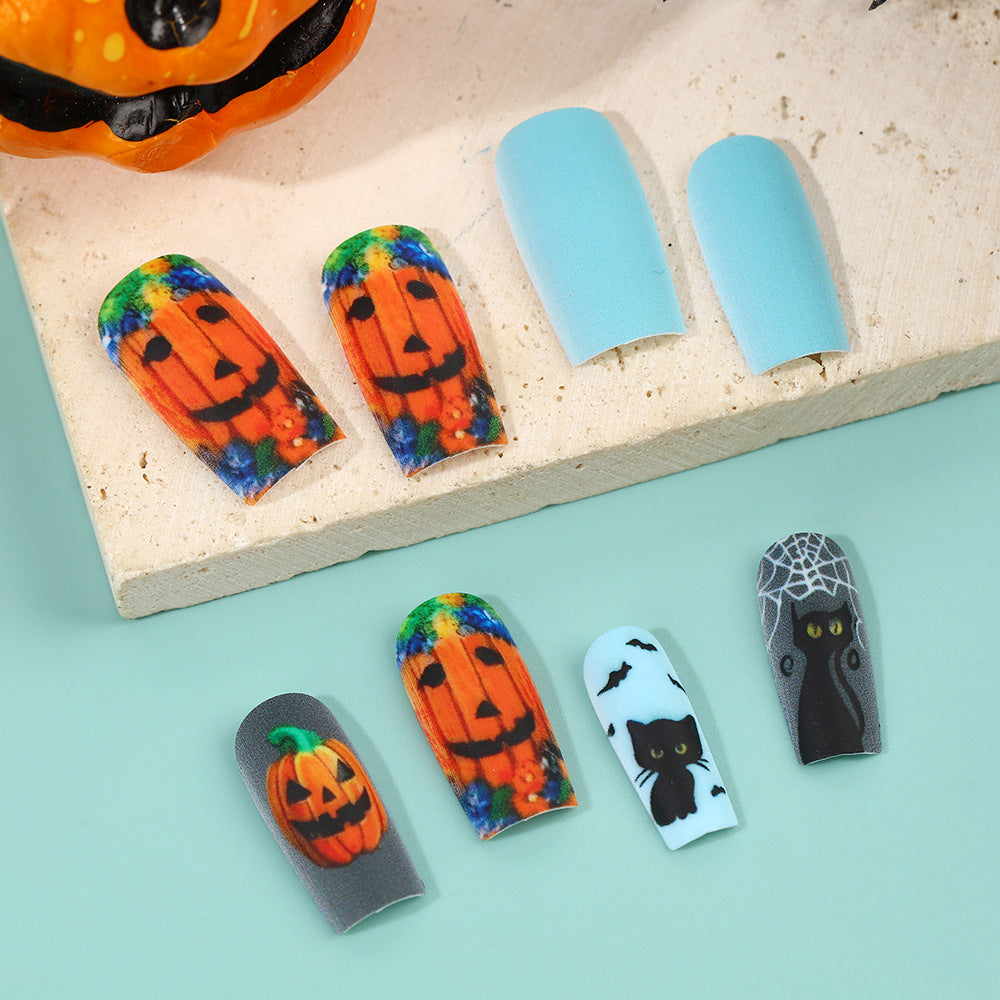 Creative Halloween Design Artificial Nails Bowlift