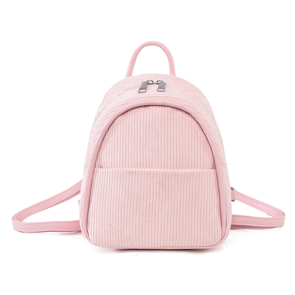 Corduroy Mini Backpack Bowlift