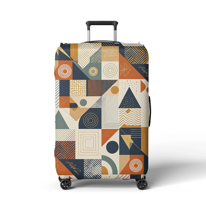 Women's suitcase cover with modern graphic design Bowlift