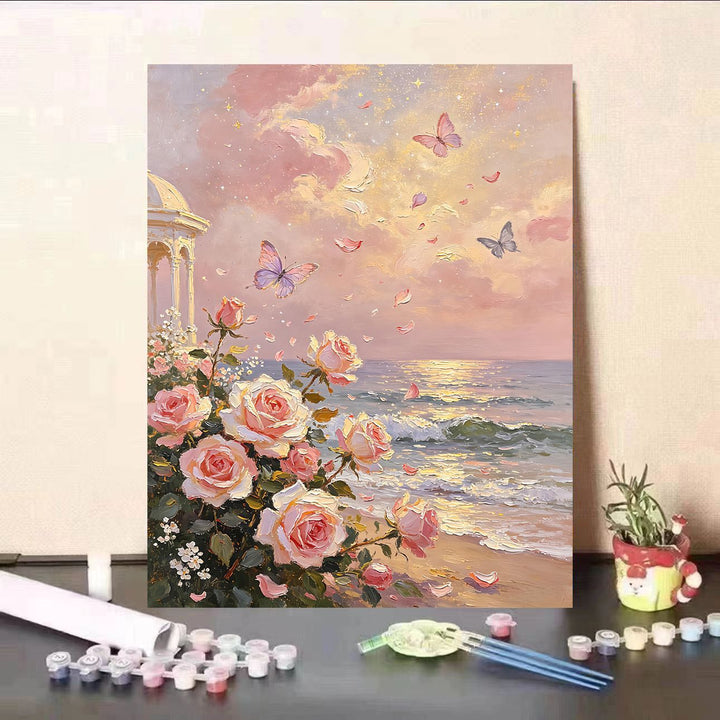 DIY Floral Landscape Paint by Numbers Kit Bowlift
