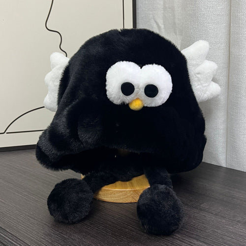 Plush Animal-Themed Hooded Hat